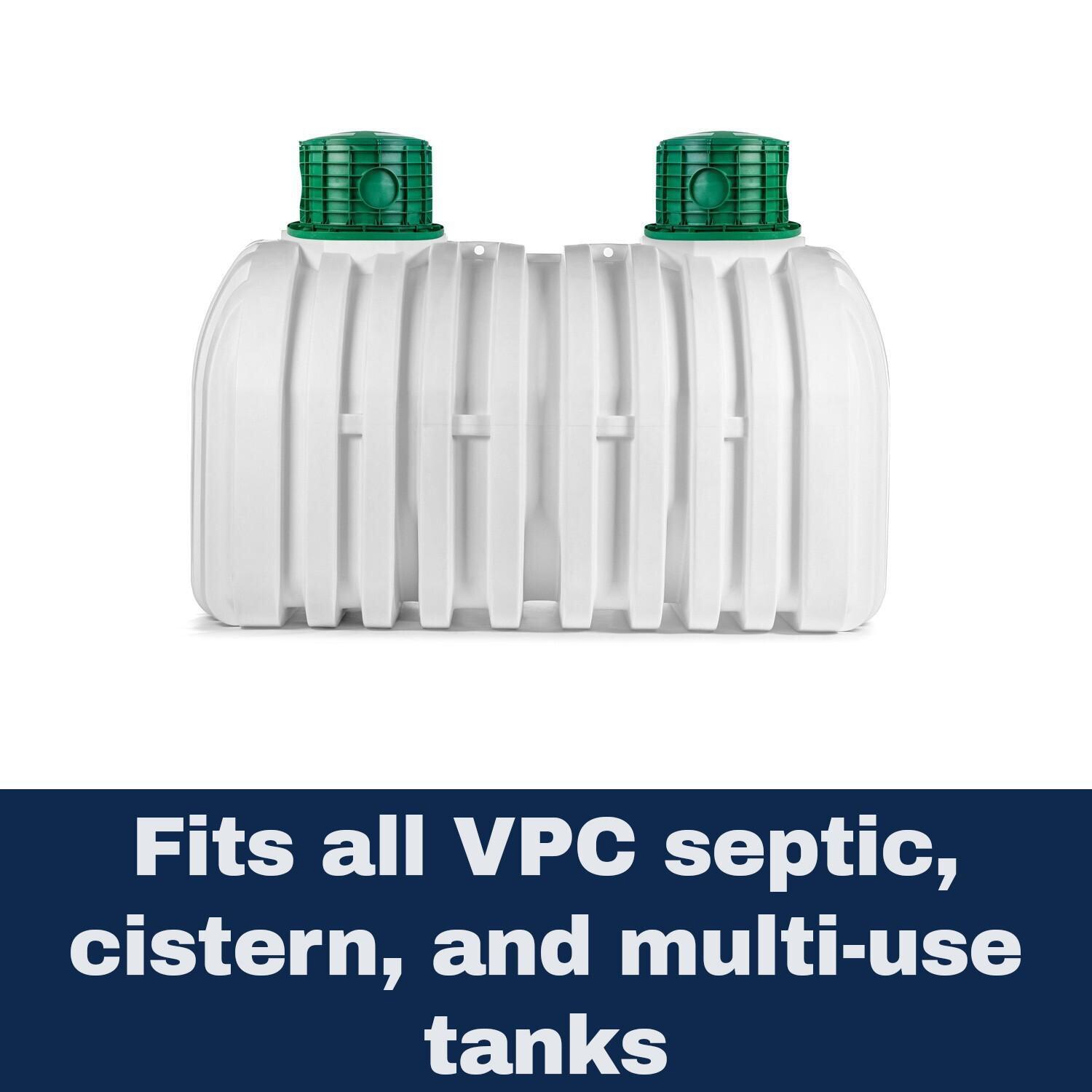 Tank Vertical Riser VPC Tanks | 20-Inch Septic Tank Riser Kit, 18-Inch Height
